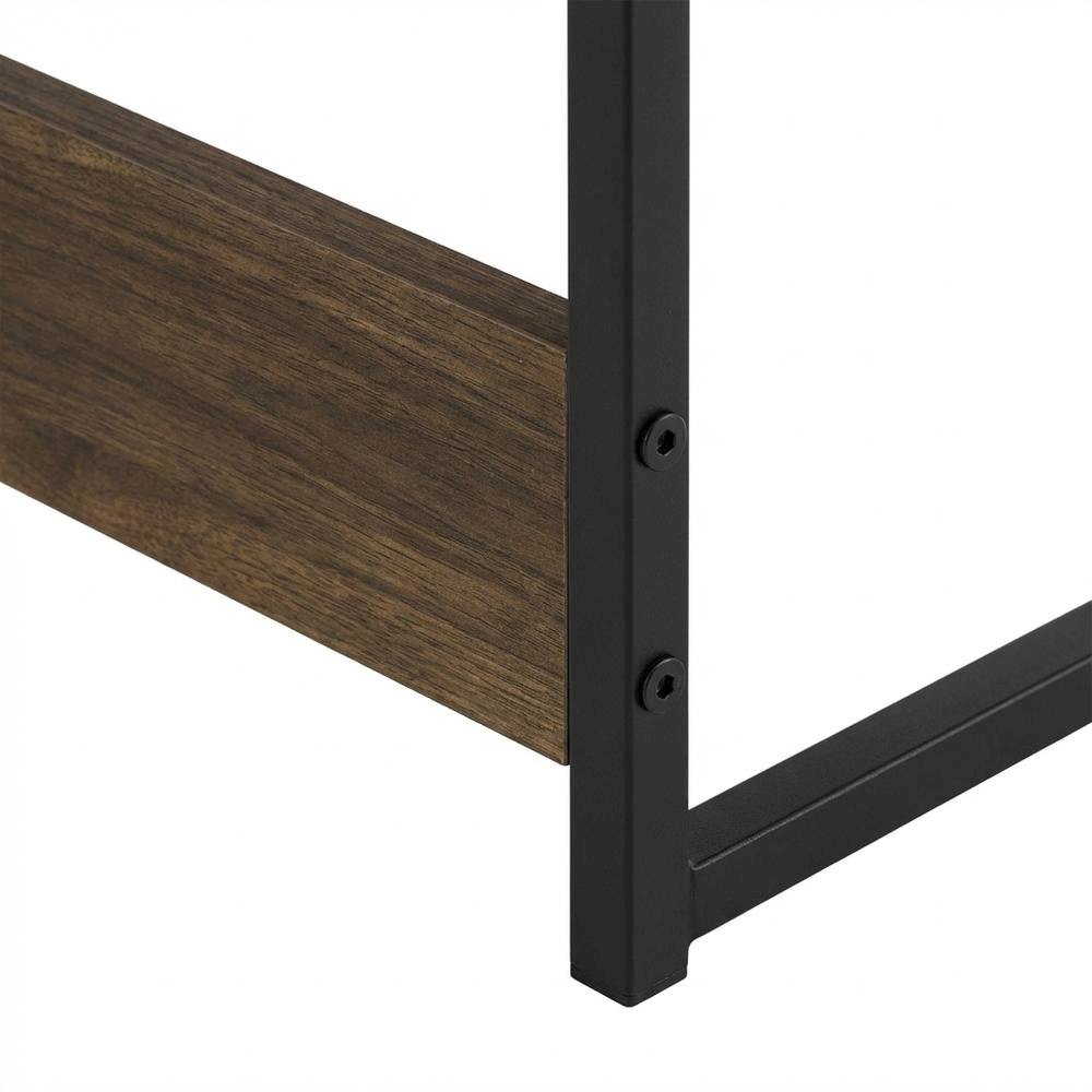 Wooden Study Desk In Columbia Walnut Finish For Home Office Use