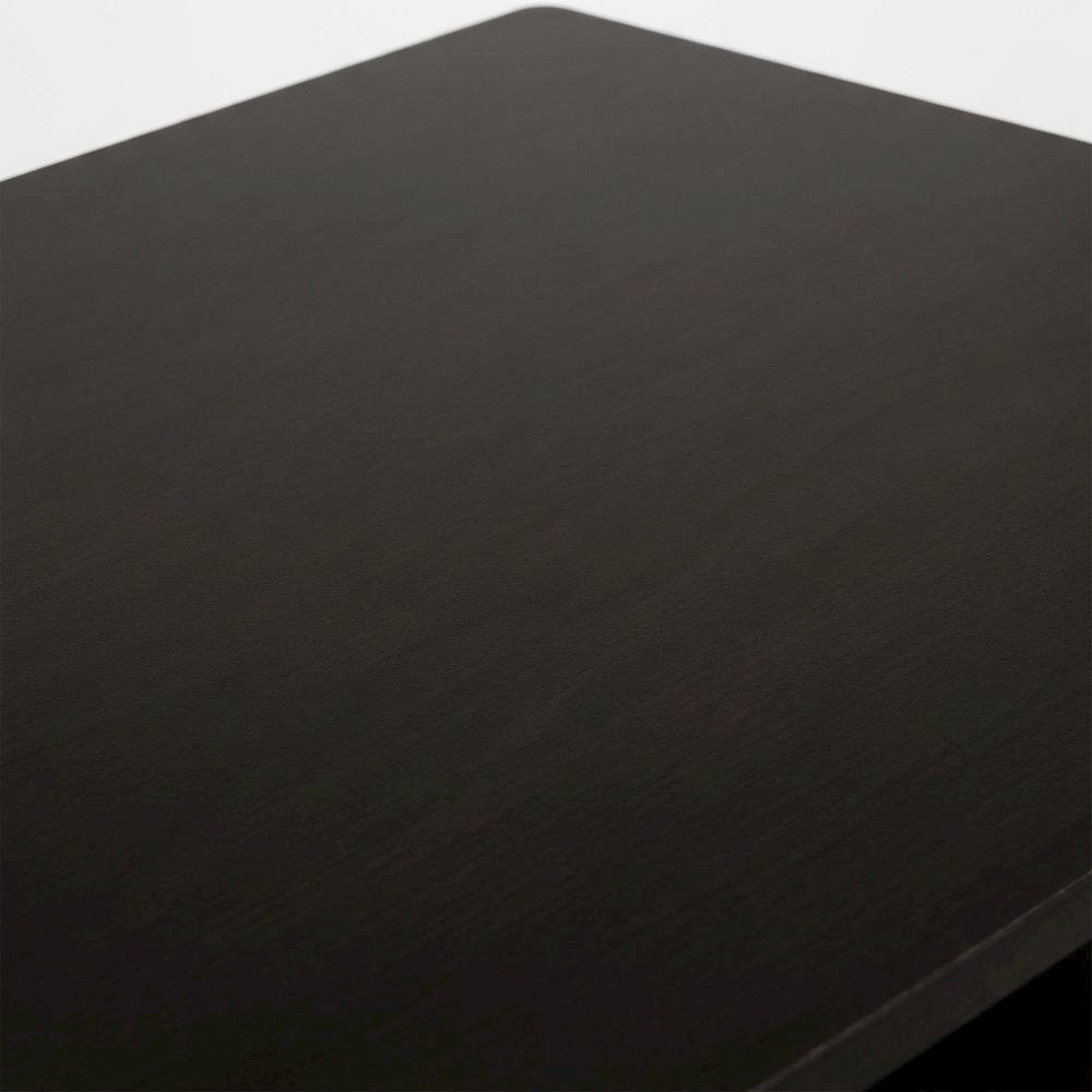 Espresso and Black Laptop Desk with Easy Assembly and Sturdy Build