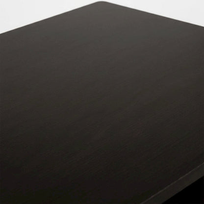 Espresso and Black Laptop Desk with Easy Assembly and Sturdy Build