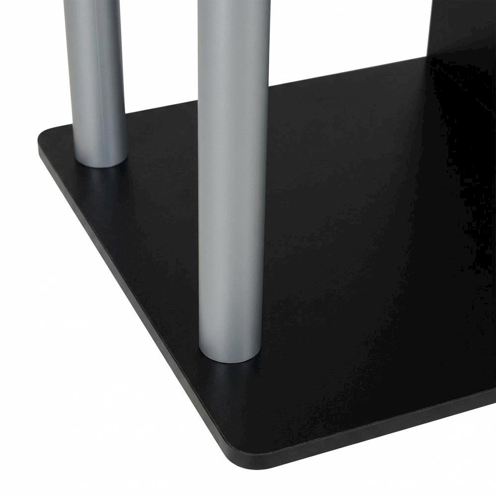 Black and Grey Computer Desk with Spacious Surface and Sturdy Frame