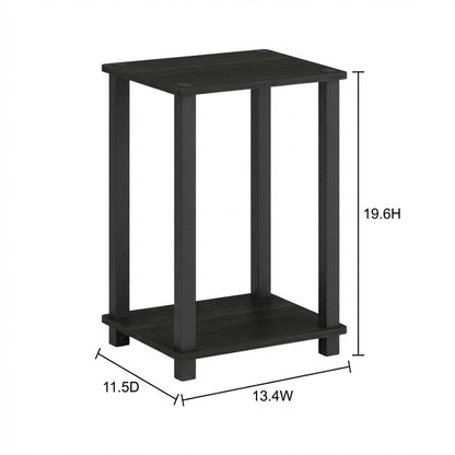 Espresso Nightstand with Wood Finish and Modern Design