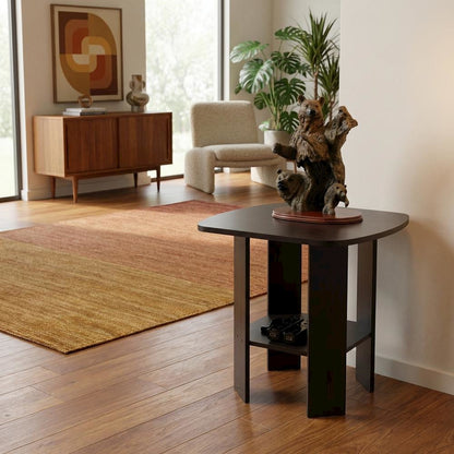 Espresso, End Side Table, Quality Build, Durable Wood Frame
