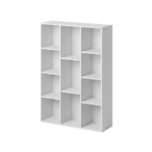 White 11-Cube Open Shelf Storage Organizer, 29 Inch Wide, Closet