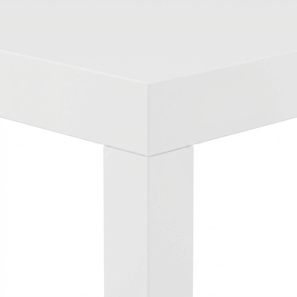 White, Side Table, Quality Build, Durable Wood Frame