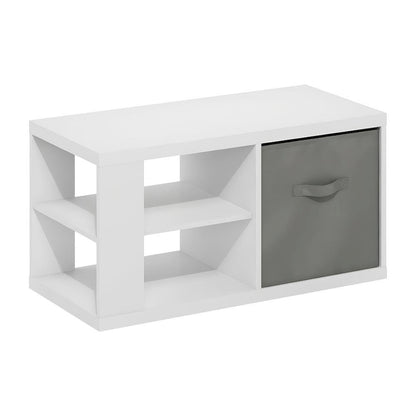 White Coffee Table with Modern Design and Spacious Surface for Living Room