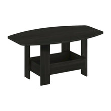 Espresso Coffee Table with Storage Compartment and Simple Design for Living Room