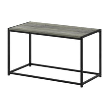 French Oak Grey Modern Coffee Table with Storage Shelf and Compact Design