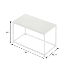 White 3-Piece Living Room Tables Set with Coffee and End Tables, Side Tables