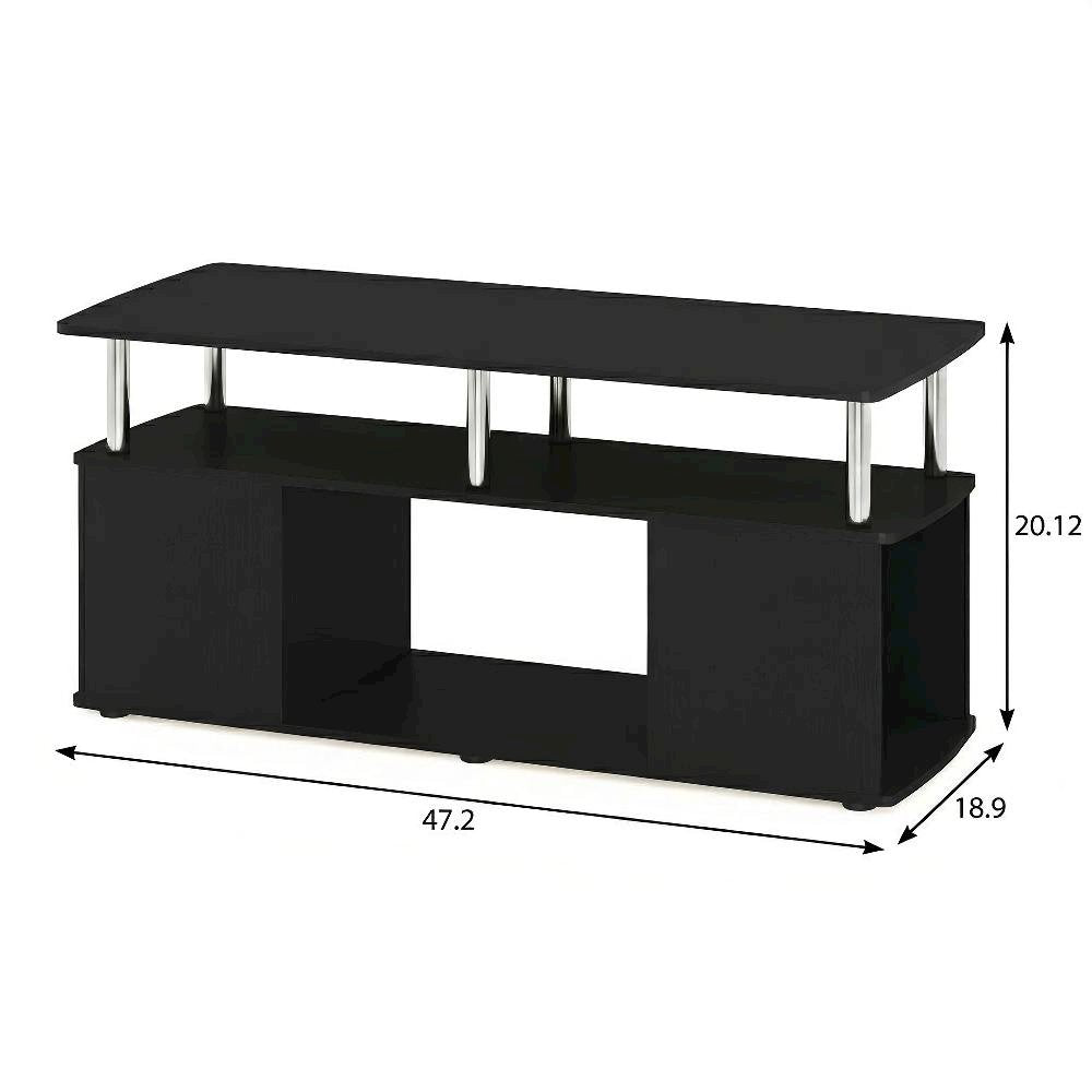 Americano Coffee Table with Stainless Steel Tubes and Utility Design