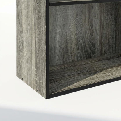 Wooden Bookcase with Adjustable Shelves for Home Office Storage