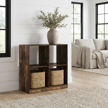 Wooden bookcase with sleek design and sturdy construction