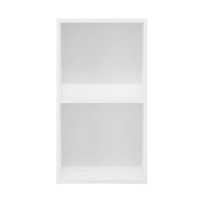 Wooden bookcase with ample storage, modern design, sturdy construction