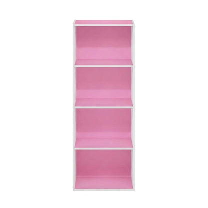 Wood Bookcase with Open Shelving for Storage and Display