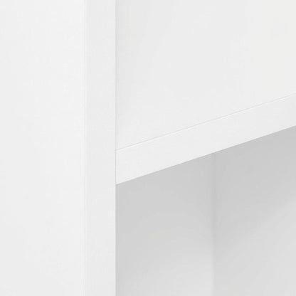 Wooden bookcase with ample storage, modern design, sturdy construction