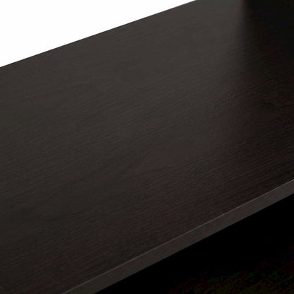 Wooden bookcase with open shelves for versatile storage