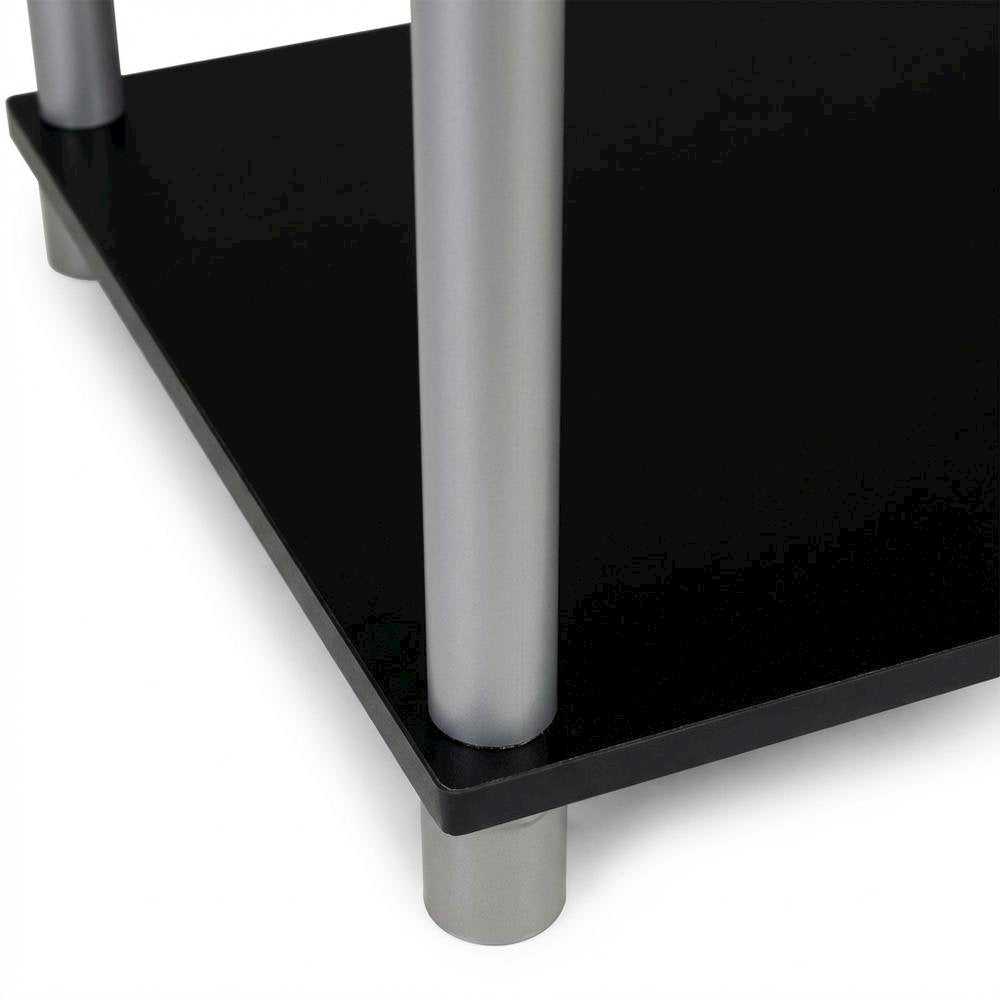 Black and Grey Laptop Desk with Sturdy Workstation Surface and Modern Design