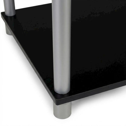 Black and Grey Laptop Desk with Sturdy Workstation Surface and Modern Design