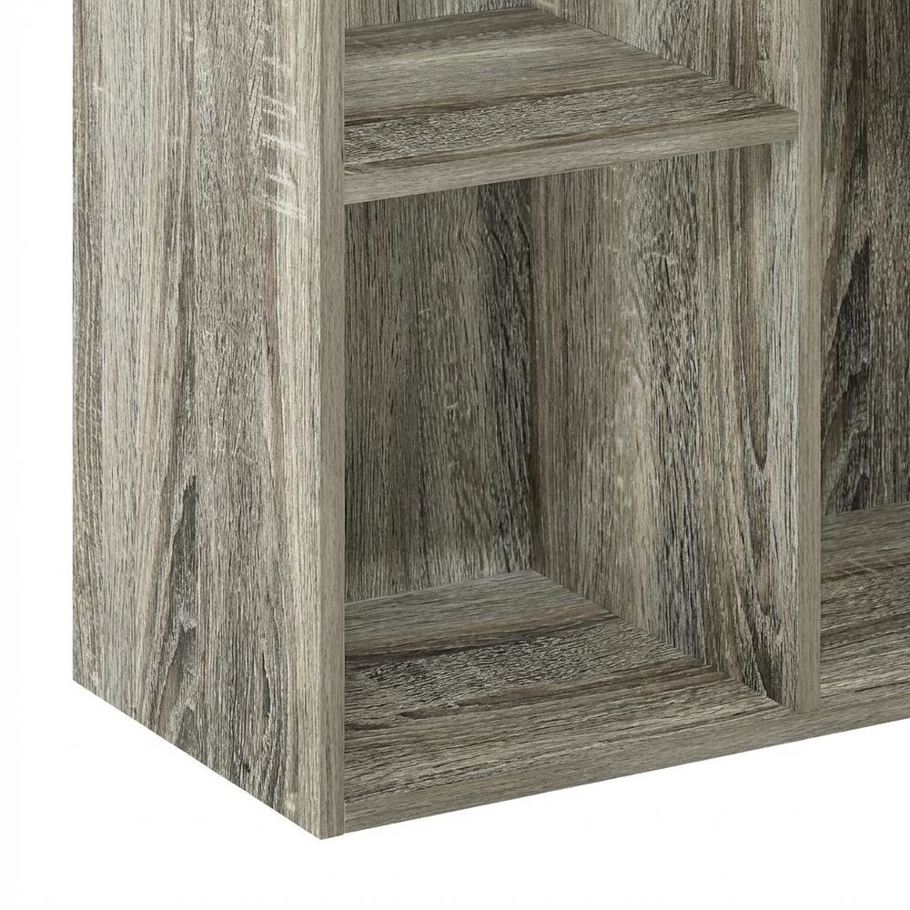Reversible 5-Cube Storage Shelf In French Oak Finish For Versatile Organization