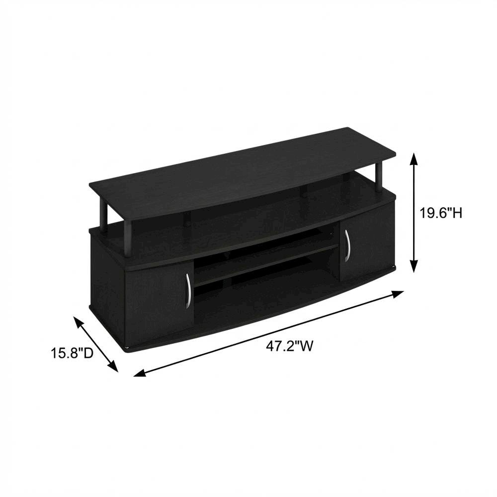 Darkwood Large Entertainment Center for TVs up to 55 inches with Storage