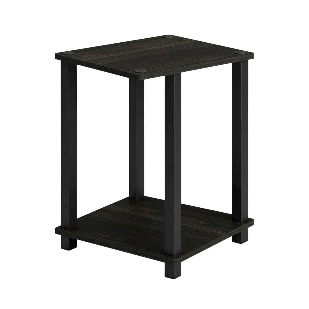 Espresso Nightstand Set with Wooden Finish and Compact Design
