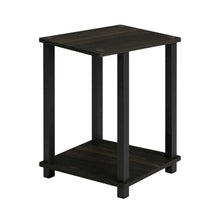 Espresso Nightstand Set with Wooden Finish and Compact Design