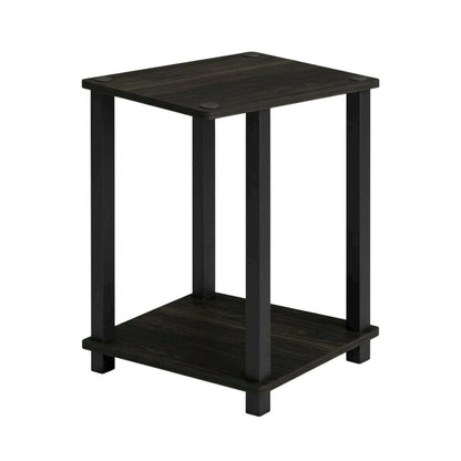 Espresso Nightstand Set with Wooden Finish and Compact Design