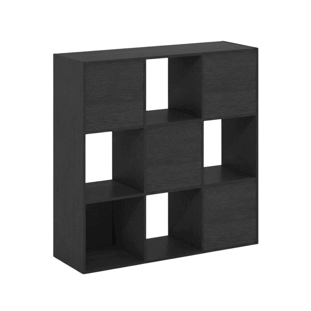 Americano 9-Cube Open Storage Shelf Organizer, 36 Inch Wide