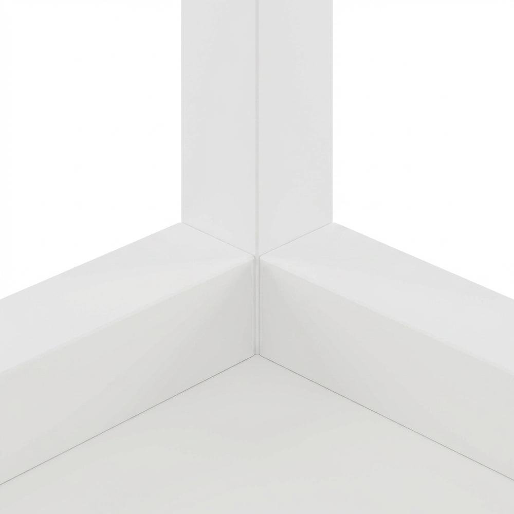 White, Side Table, Quality Build, Durable Wood Frame