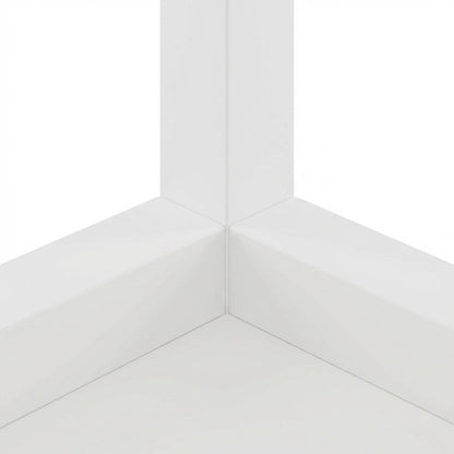 White, Side Table, Quality Build, Durable Wood Frame