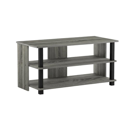 Wooden 3-Tier TV Stand, TVs up to 40 inches, Modern Style, Space-Saving Design