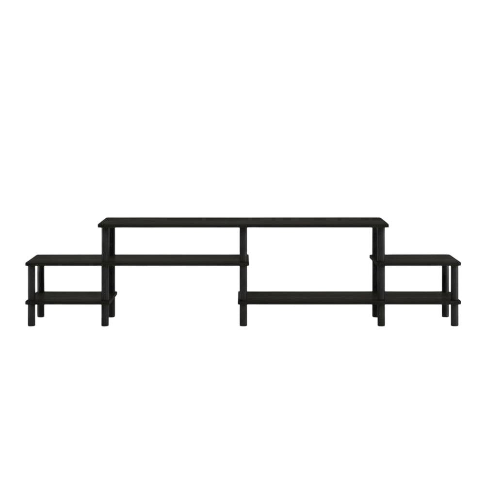 Espresso Wooden Entertainment Center for TVs up to 80 Inches with Ample Storage