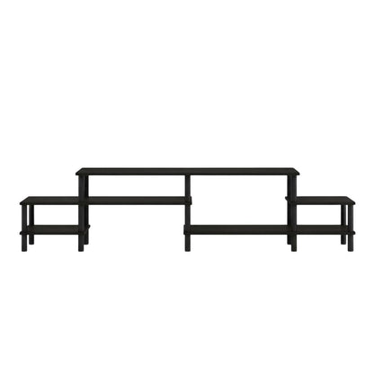 Espresso Wooden Entertainment Center for TVs up to 80 Inches with Ample Storage