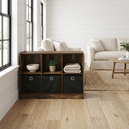 Wooden Bookcase with Open Shelving for Home or Office Storage