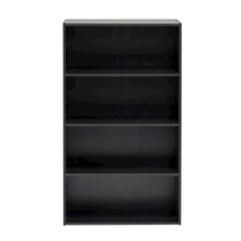 Espresso 4-Tier Open Shelf Bookcase with Spacious Storage