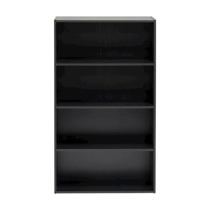 Espresso 4-Tier Open Shelf Bookcase with Spacious Storage