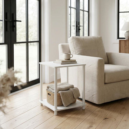 Wood Bookcase with Open Shelves and Sturdy Construction for Living Room Storage