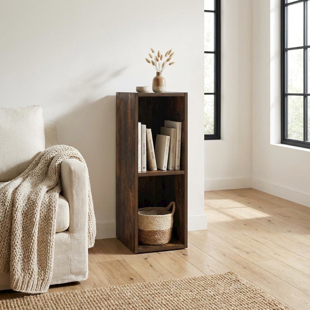 Laminated Engineered Wood Bookcase with Spacious Shelves for Storage