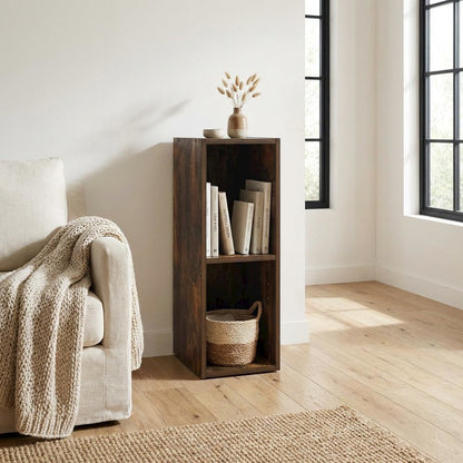 Laminated Engineered Wood Bookcase with Spacious Shelves for Storage