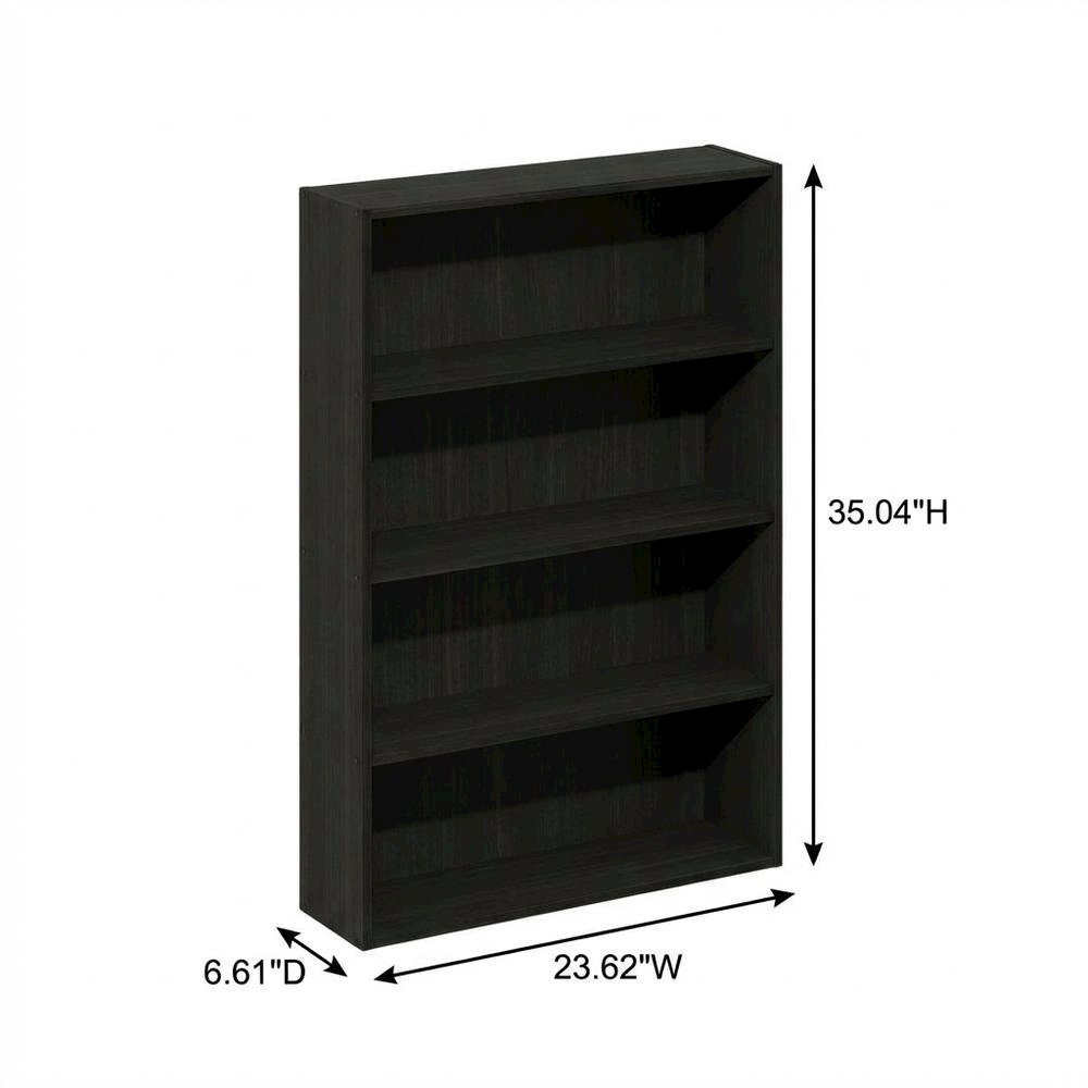 Wooden bookcase with sleek design, sturdy construction, and versatile storage
