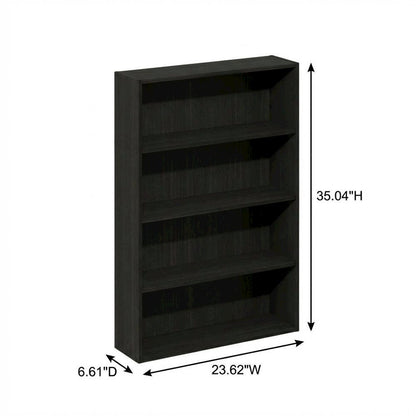 Wooden bookcase with sleek design, sturdy construction, and versatile storage