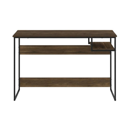 Wooden Study Desk, Columbia Walnut Finish, Spacious Work Surface, Sturdy Build