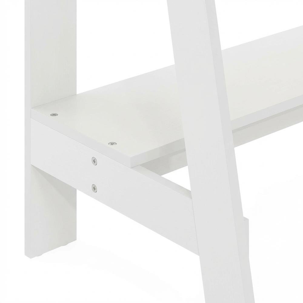 White Furinno A Frame Computer Desk with Sleek Design and Durable Construction
