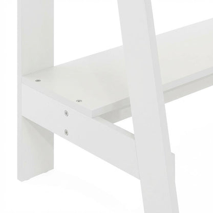 White Furinno A Frame Computer Desk with Sleek Design and Durable Construction