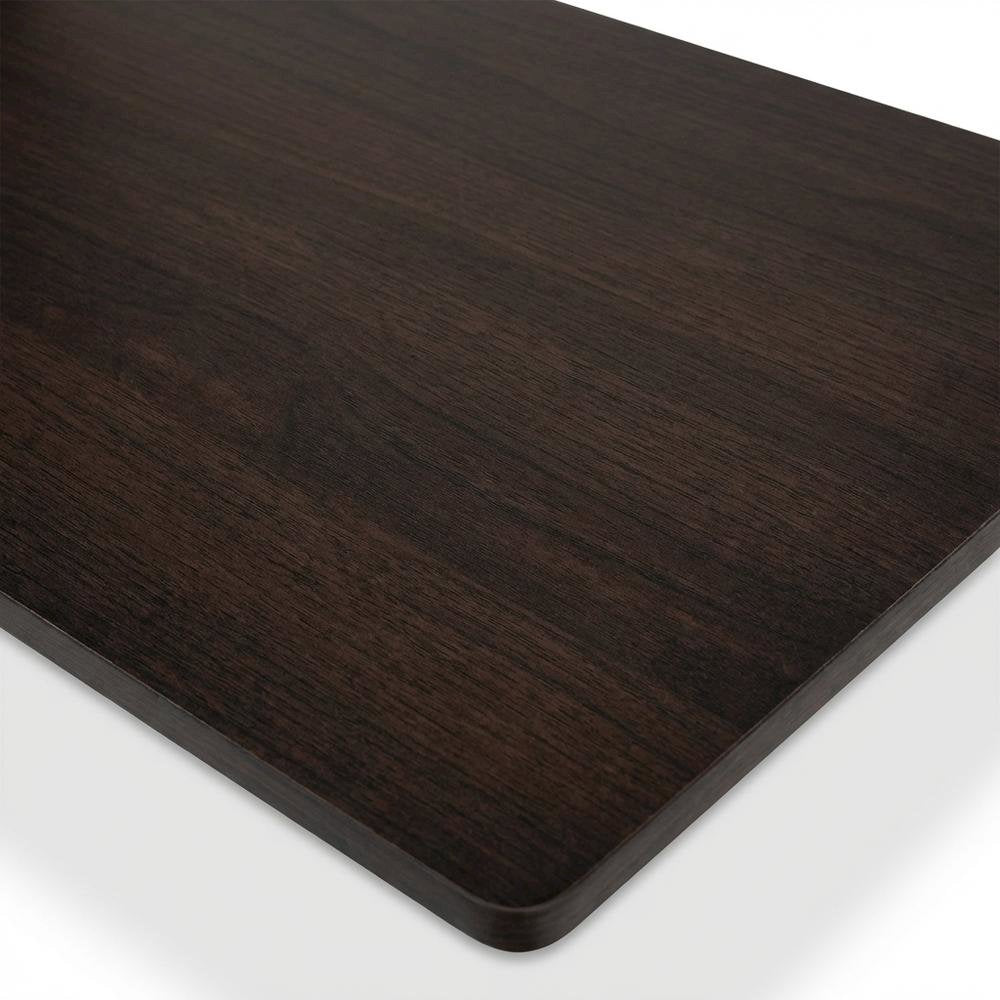 Dark Brown/Black No Tools Entertainment Center with Modern Design