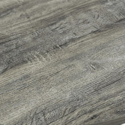 Modern French Oak Grey and Black Oval End Table Set (2)