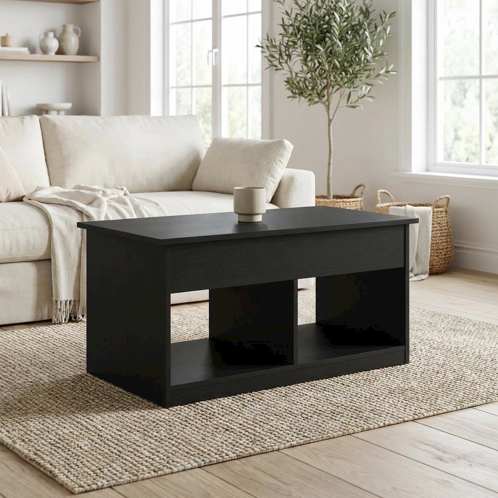 Americano Lift Top Coffee Table with Storage and Sturdy Build for Living Room