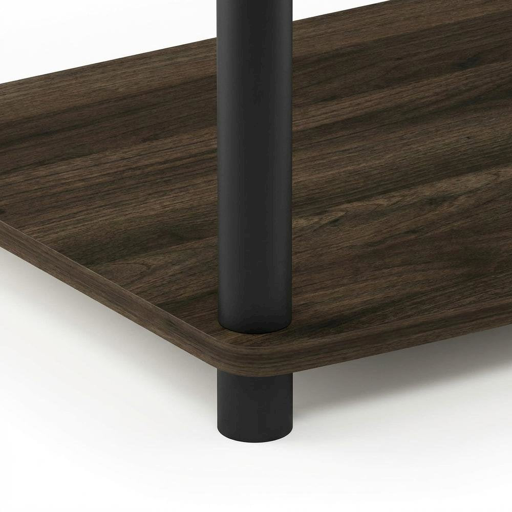 Wooden TV stand with elevated design and no tools required