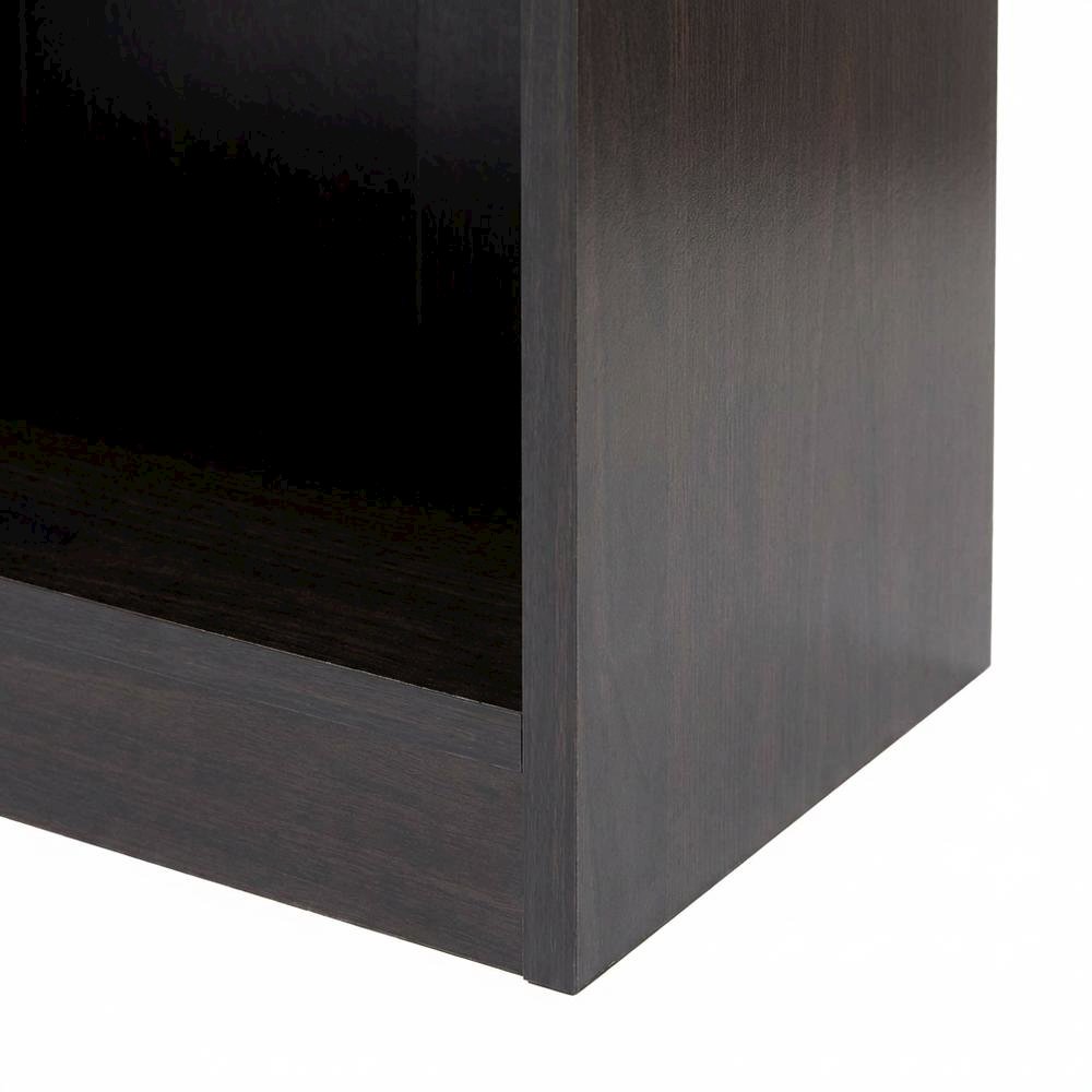 Espresso 4-Tier Open Shelf Bookcase with Spacious Storage