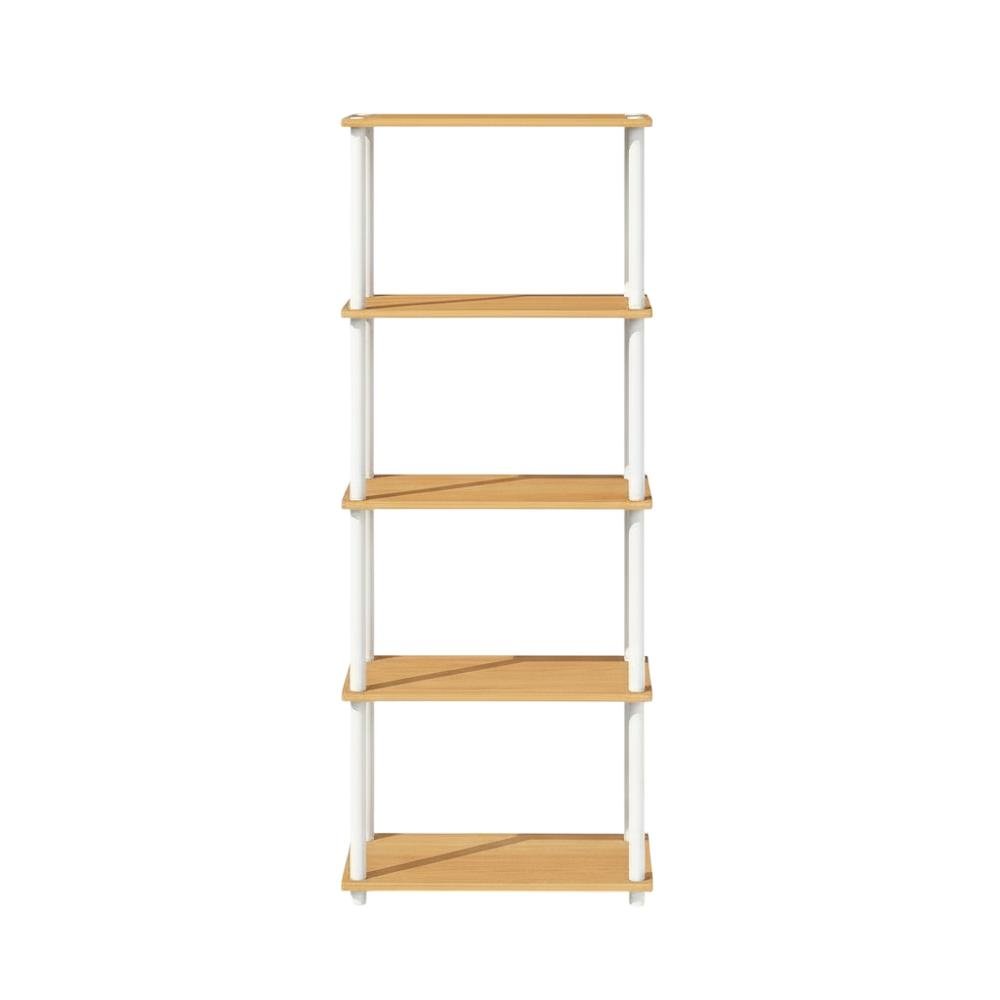 Wooden Bookcase with Open Shelving for Modern Storage and Display