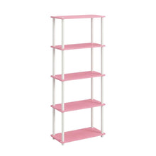 Wooden bookcase with open shelving for versatile storage